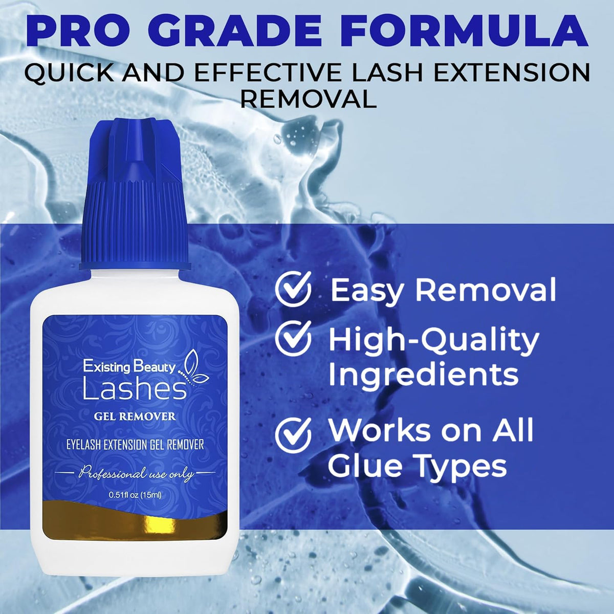 Existing Beauty Lash Extension Remover Gel 15 mL with applicator