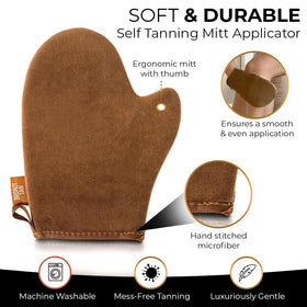 Existing Beauty Self Tanning Mitt with ergonomic thumb design