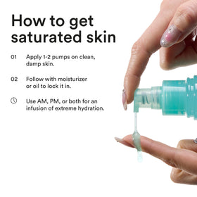 Experiment Ultra Hydrating Barrier Serum application on skin