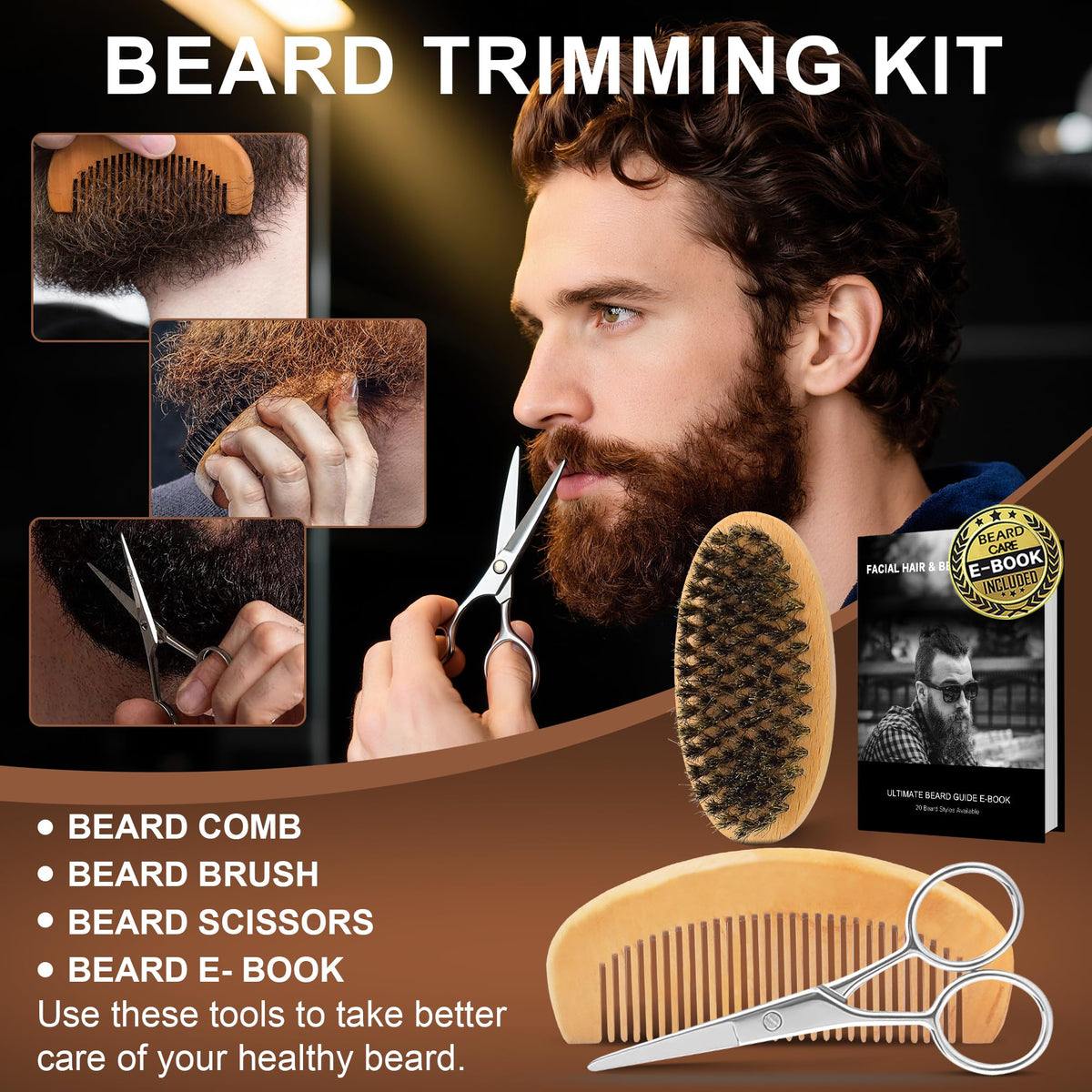 Expert e-book on beard care included with XIKEZAN kit