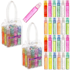 Expressions Girl lip gloss set displaying various fruity flavour bottles