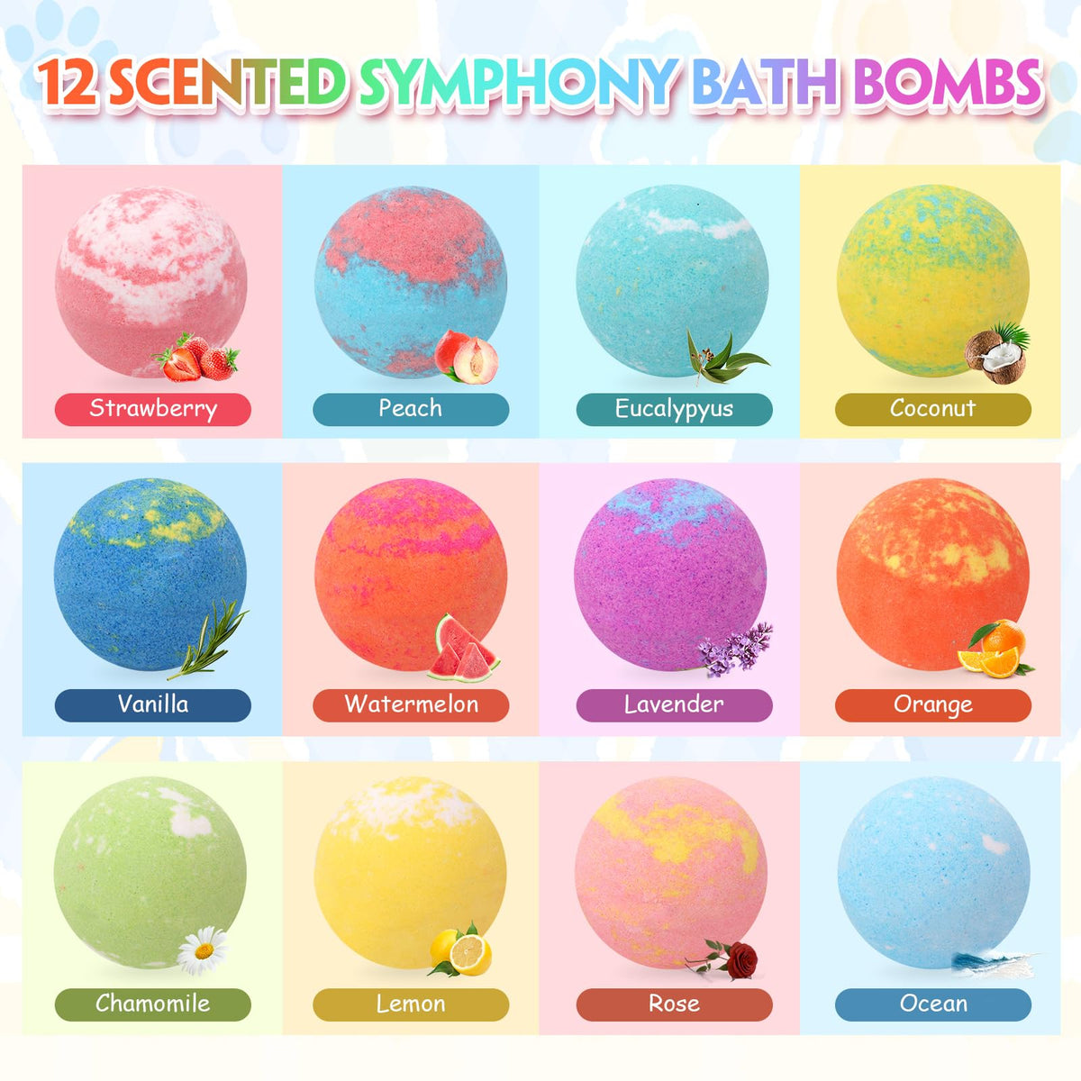 Exquisite packaging of FUNCREVITY Kids Bath Bombs gift set