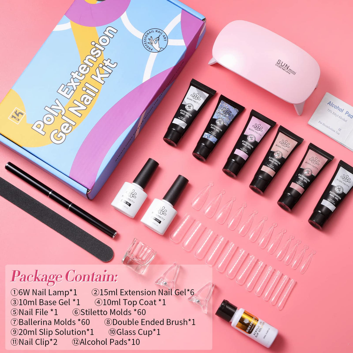 Exquisite packaging of the Born Pretty nail kit