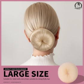 Extra large hair donut bun maker from Teenitor