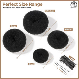 Extra large hair donut bun maker from Teenitor