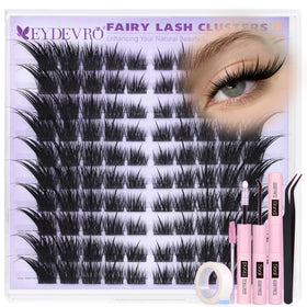 EYDEVRO Fairy Lash Clusters Kit with fox eye design front view