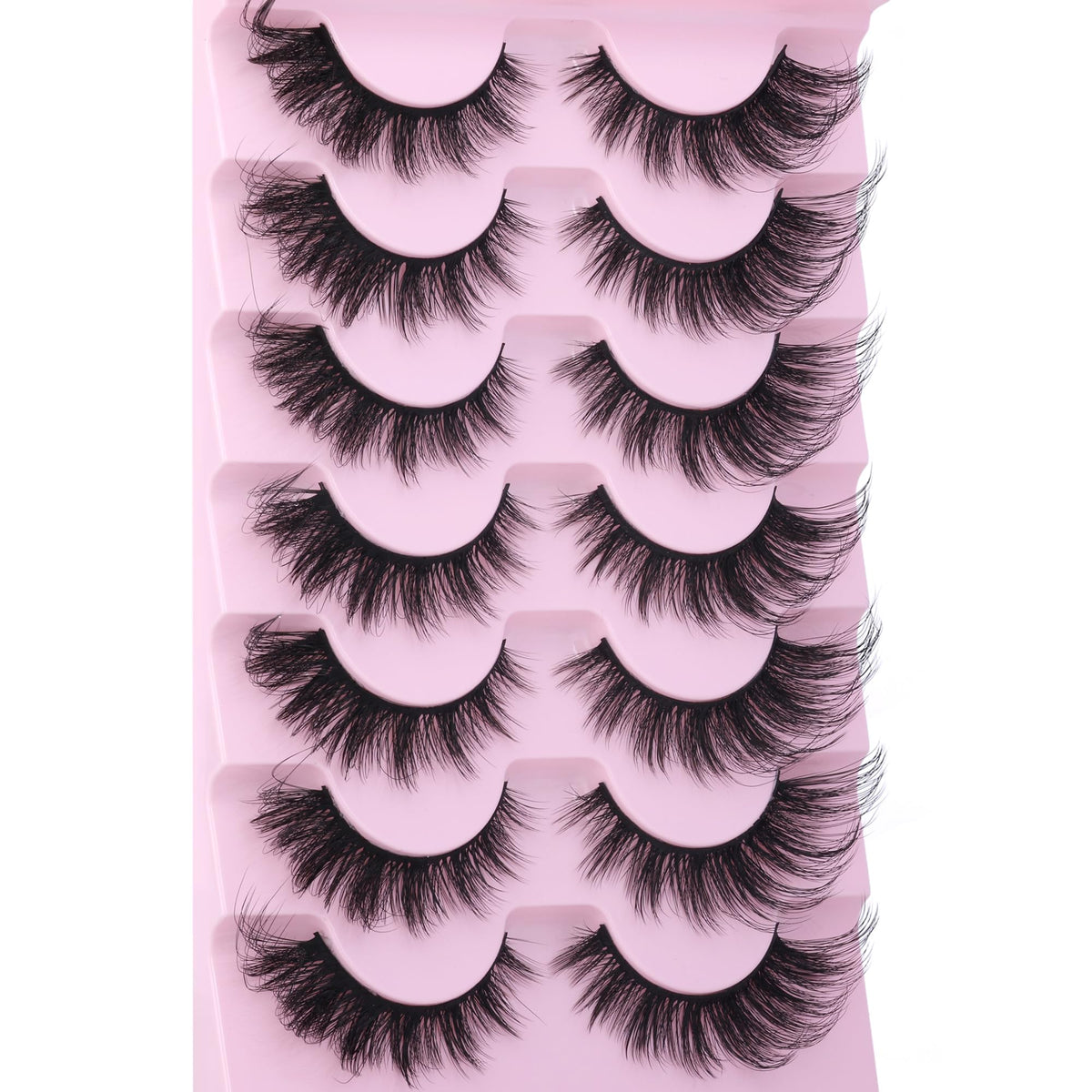 EYDEVRO Fluffy D Curl Faux Mink Lashes displayed on a counter