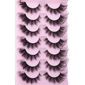 EYDEVRO Fluffy D Curl Faux Mink Lashes displayed on a counter