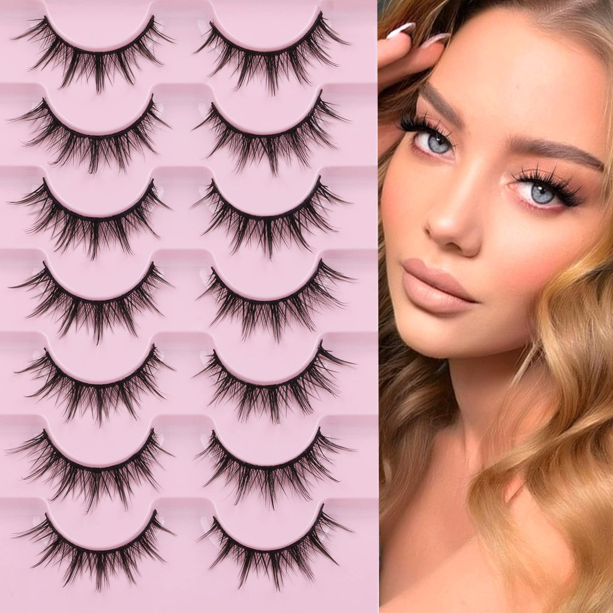 EYDEVRO Manga Lashes in a makeup setup