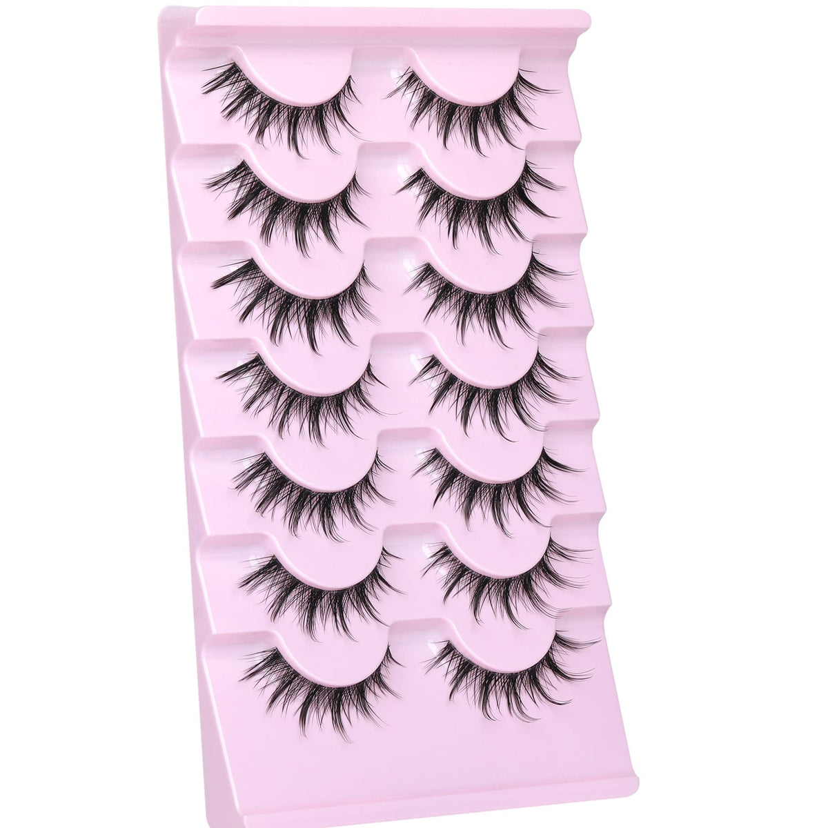 EYDEVRO Manga Lashes showing flexibility of clear band