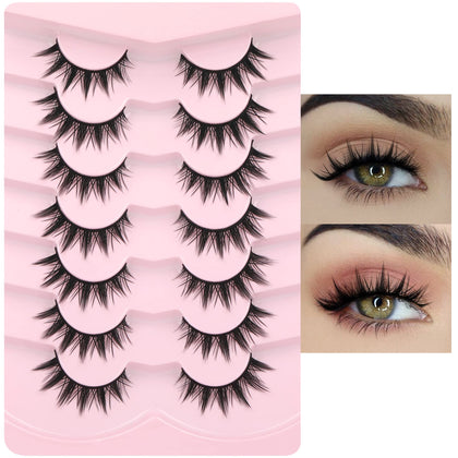 EYDEVRO Manga Lashes spiky long thick false eyelashes pack front view