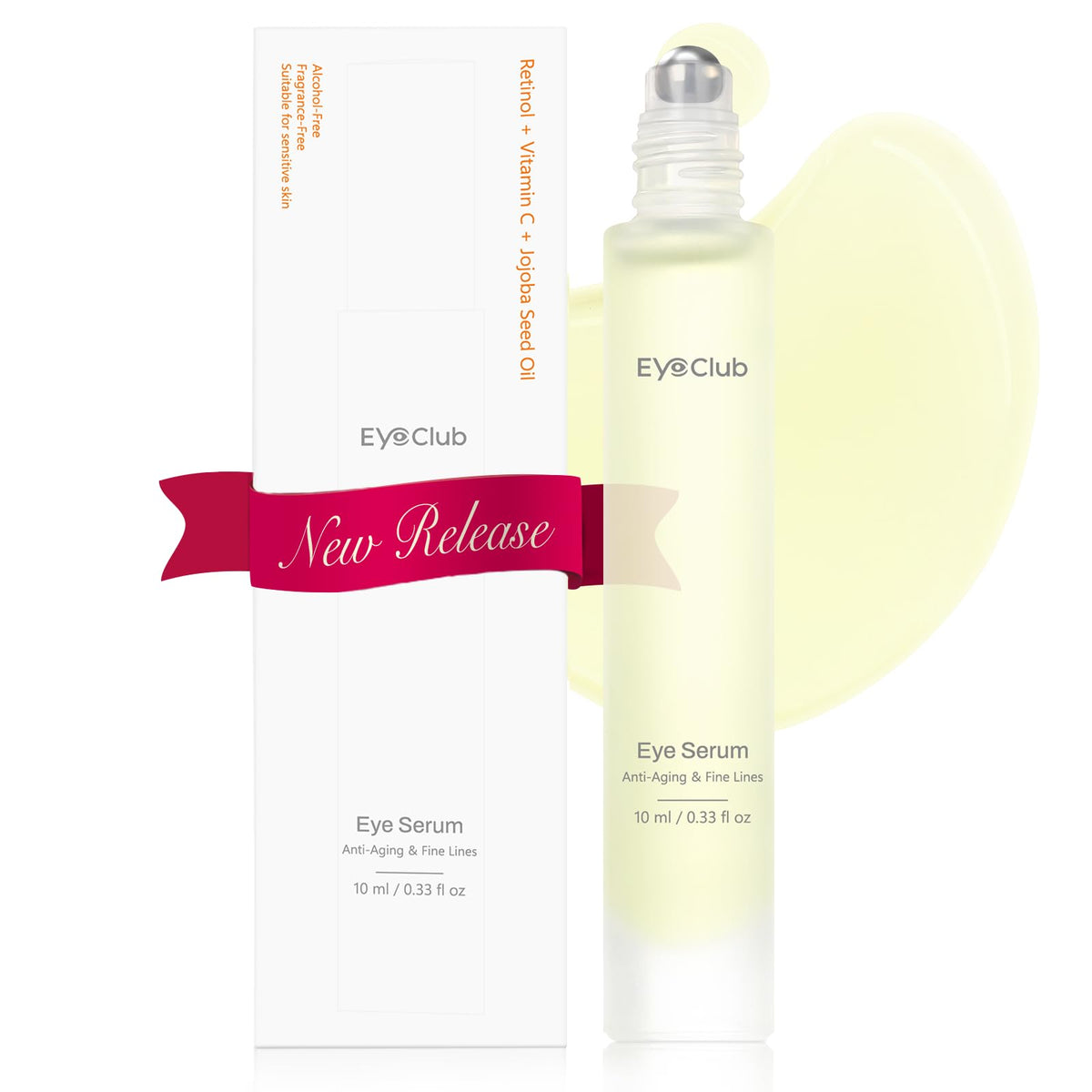 EyeClub Retinol Under Eye Brightener Roller front view