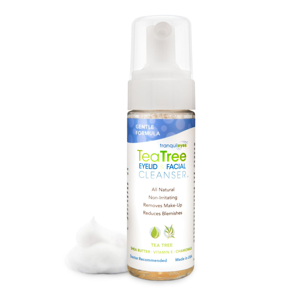 EYEECO Gentle Tea Tree Oil Eyelid & Facial Cleanser front view