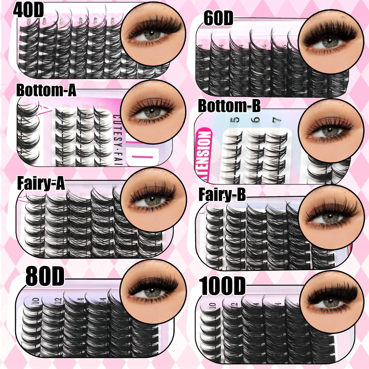 Eyelash tweezers from YIDUO kit for easy application