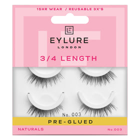 Eylure Pre-Glued False Eyelashes No. 003 front view packaging