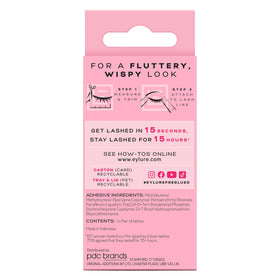 Eylure Pre-Glued False Eyelashes Wispy Light No. 117 close-up