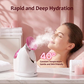 EZBASICS Facial Steamer in gift-ready packaging