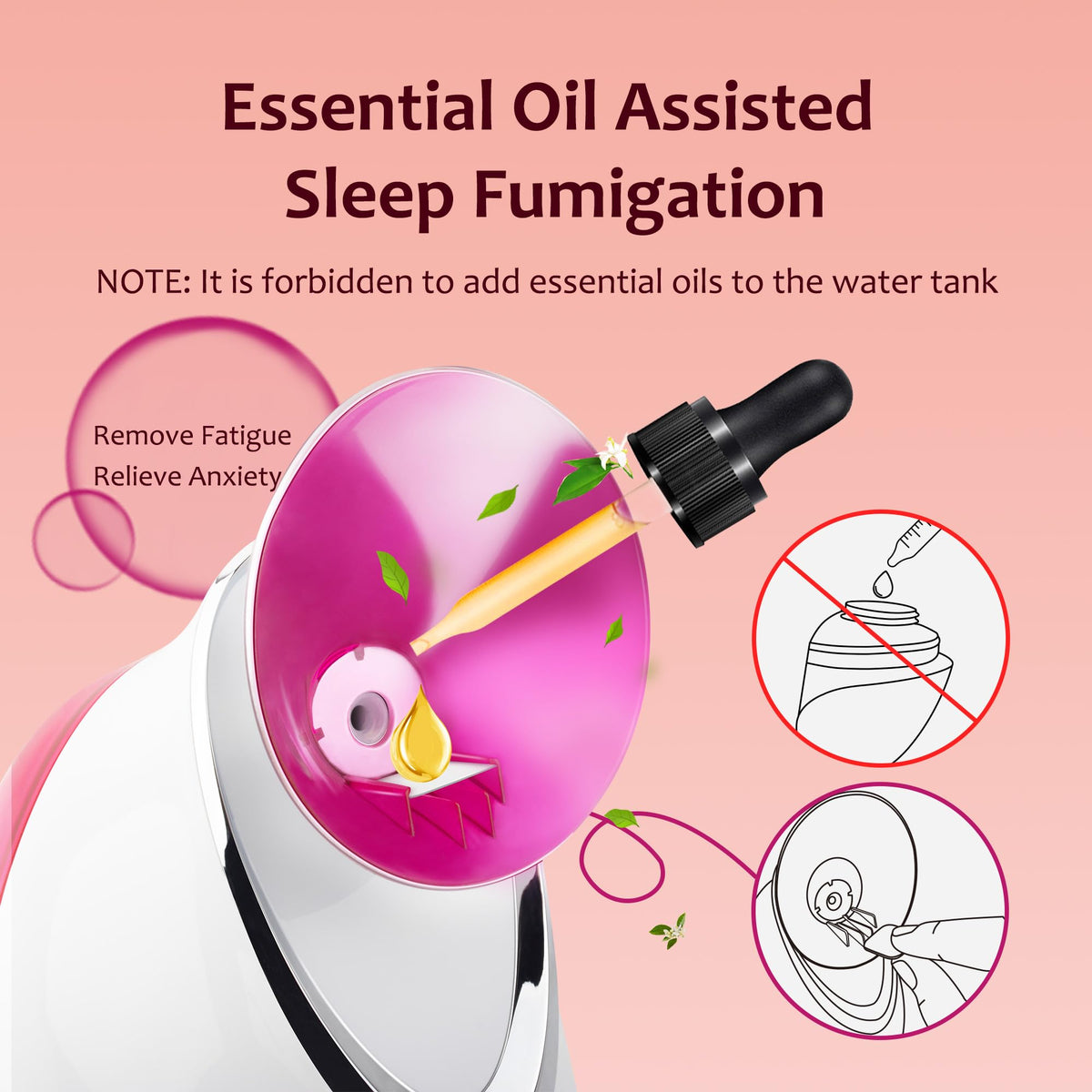 EZBASICS Facial Steamer with mist effect on skin