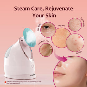 EZBASICS Facial Steamer with steam flow demonstration