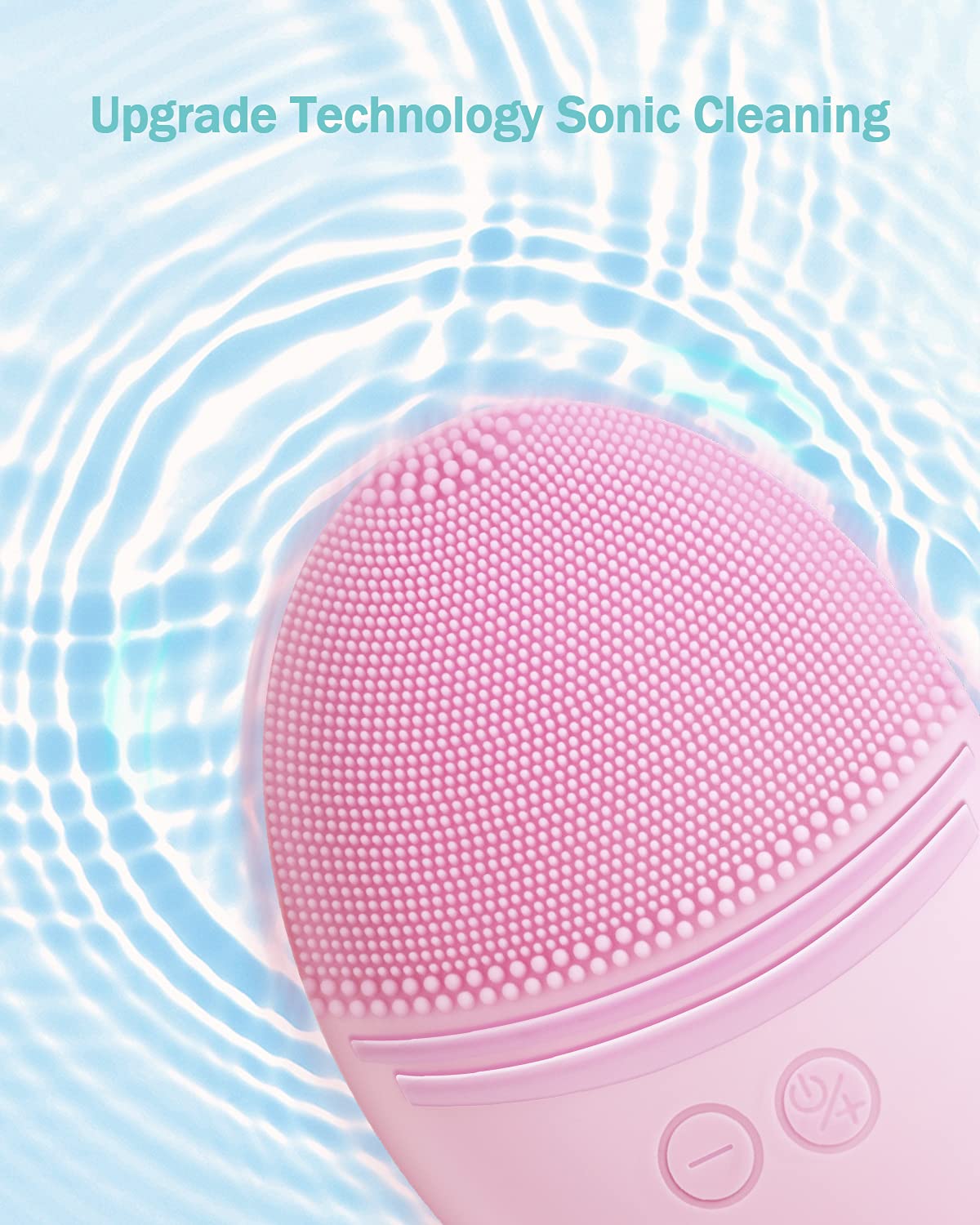 EZBASICS Silicone Facial Cleansing Brush back view