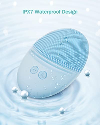EZBASICS Silicone Facial Cleansing Brush close-up of silicone bristles