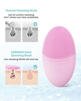 EZBASICS Silicone Facial Cleansing Brush side view