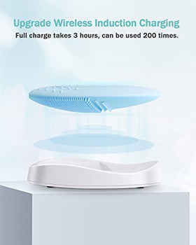 EZBASICS Silicone Facial Cleansing Brush with charging cable