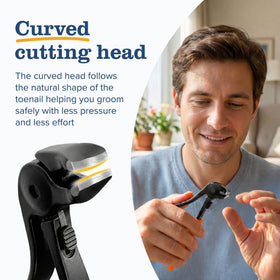 EZPIK Thick Toenail Clippers showing wide 15mm jaw