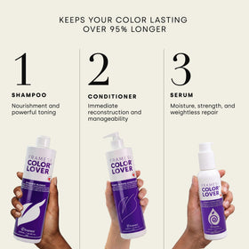 F Framesi Color Lover Dynamic Blonde Conditioner with violet shampoo