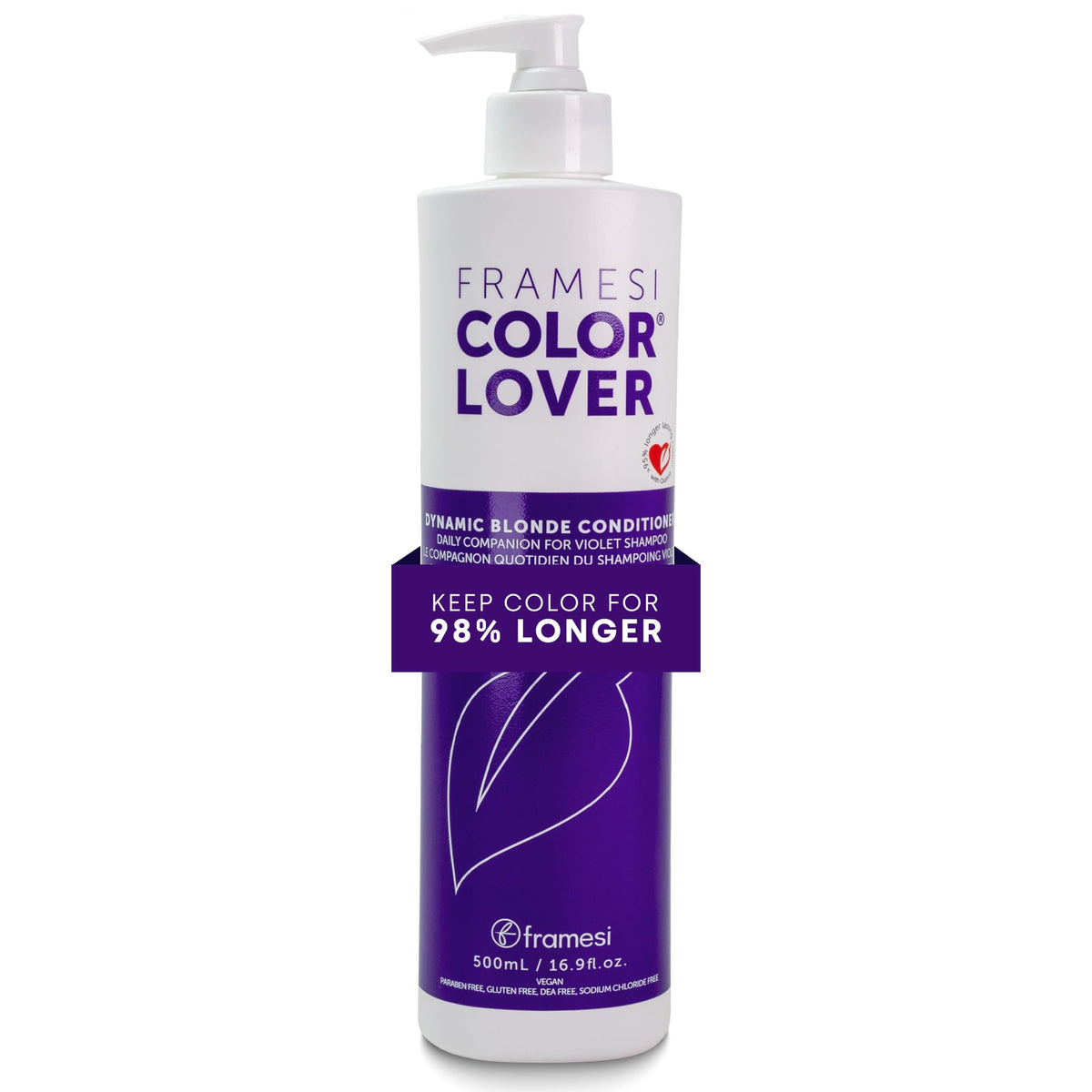 F Framesi Color Lover Dynamic Blonde Purple Conditioner front view