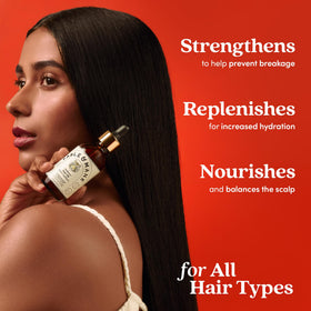 Fable & Mane Hair Oil HoliRoots Serum lifestyle scene