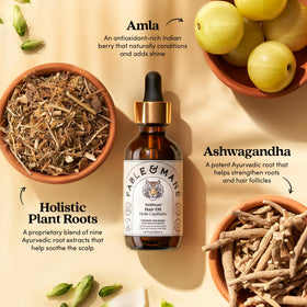 Fable & Mane Hair Oil HoliRoots Serum packaging details