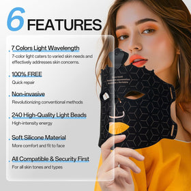 Facego Red Light Mask showing 7 colour options