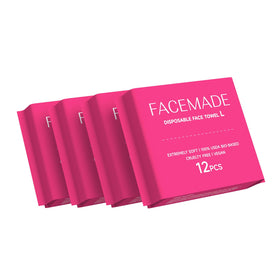 FACEMADE Disposable Travel Towels 48 Count front view