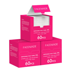FACEMADE XXL Face Towels 180 Count packaging front view