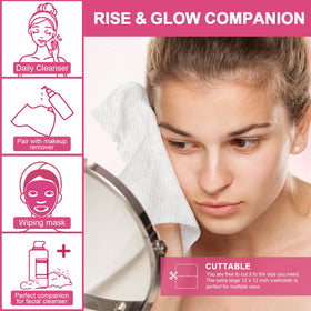 FACEMADE XXL Face Towels being used for makeup removal