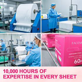 FACEMADE XXL Face Towels stacked for display