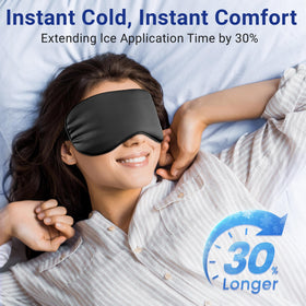 Facemoon Cooling Eye Mask in use on a person relaxing