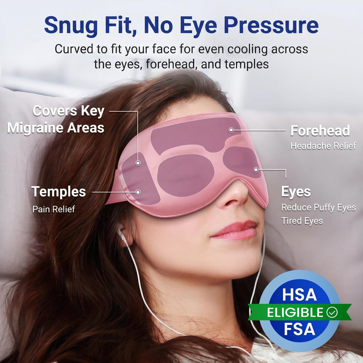 Facemoon Cooling Eye Mask with gel compress detail