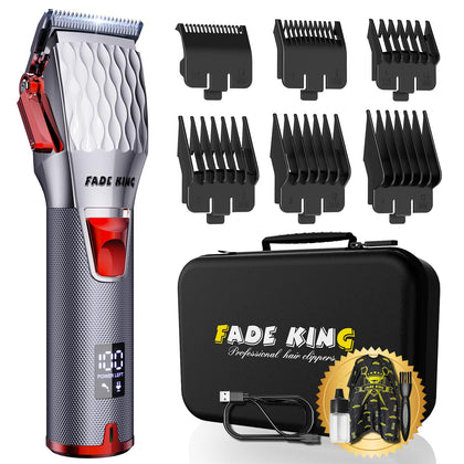 FADEKING Professional Hair Clippers front view with sharp blades