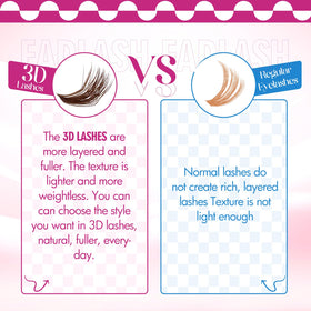 FADLASH Brown Lash Clusters D Curl packaging
