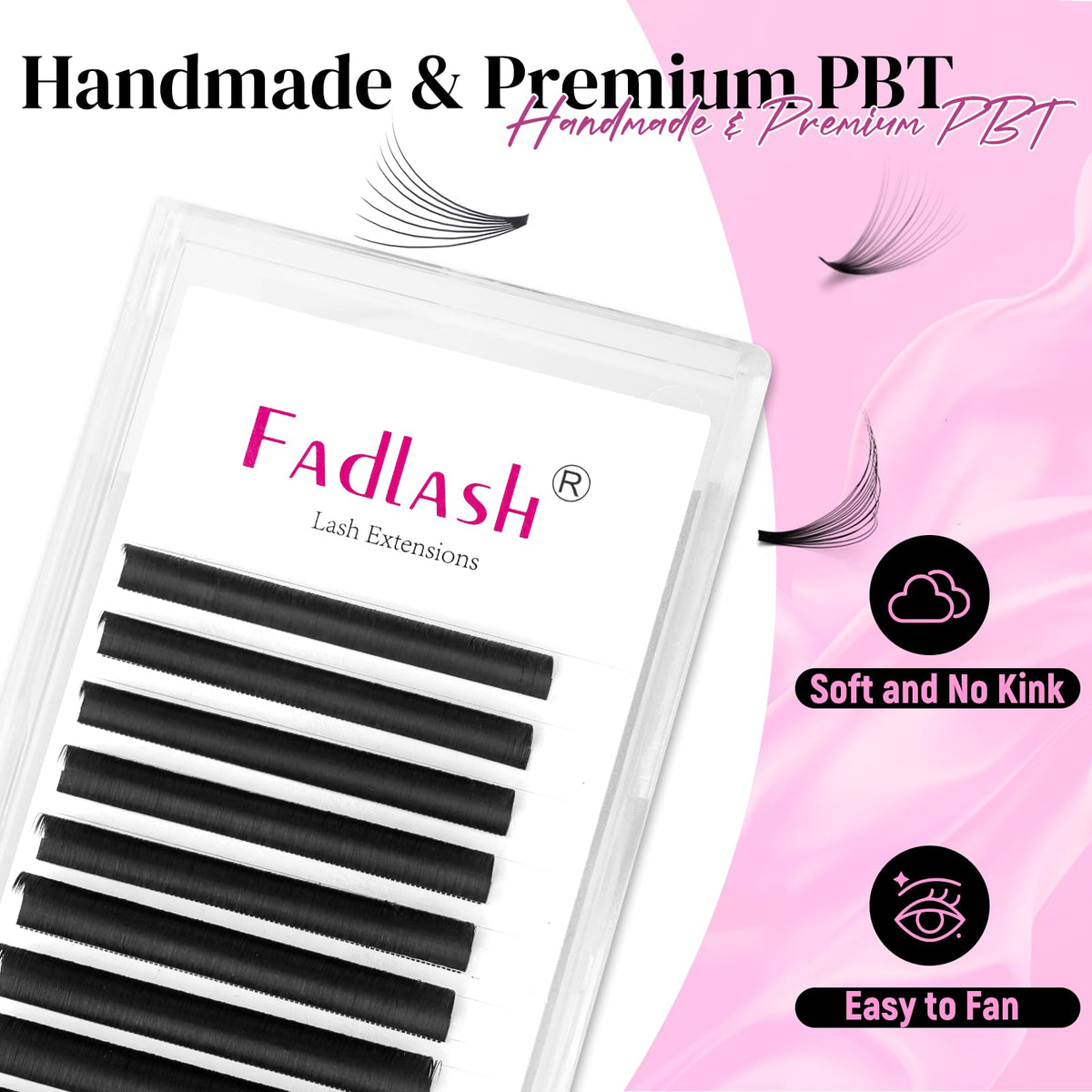 FADLASH Easy Fan Lash Extension D Curl close-up