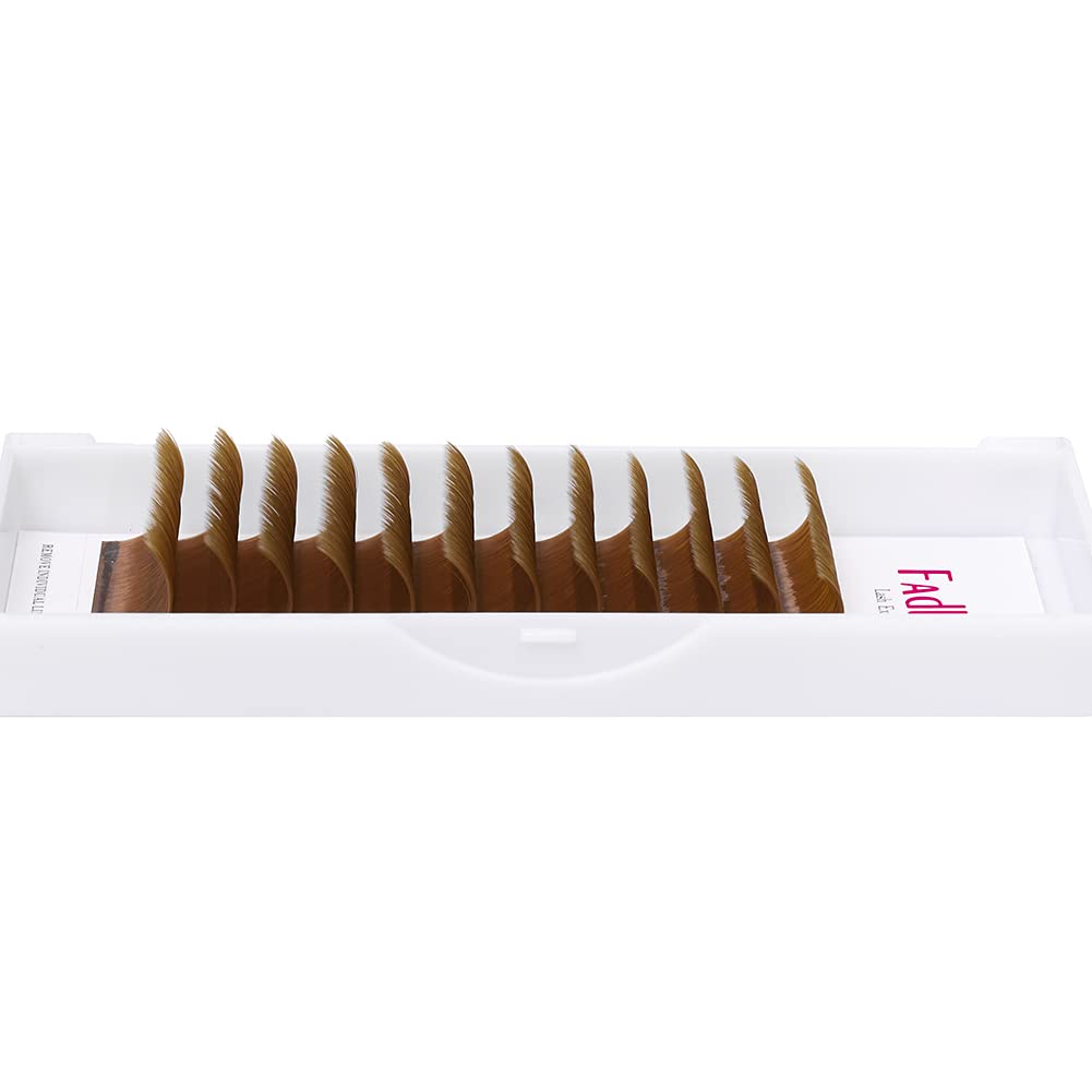 FADLASH Easy Fan Lash Extensions 0.07 D Curl Brown in use