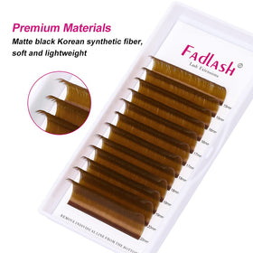 FADLASH Easy Fan Lash Extensions 0.07 D Curl Brown lash strips