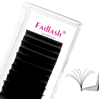 FADLASH Easy Fan Lash Extensions D Curl 0.07 8-14mm packaging front view