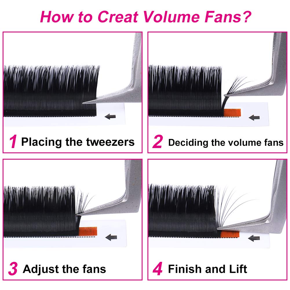 FADLASH Easy Fan Lash Extensions displayed with tools