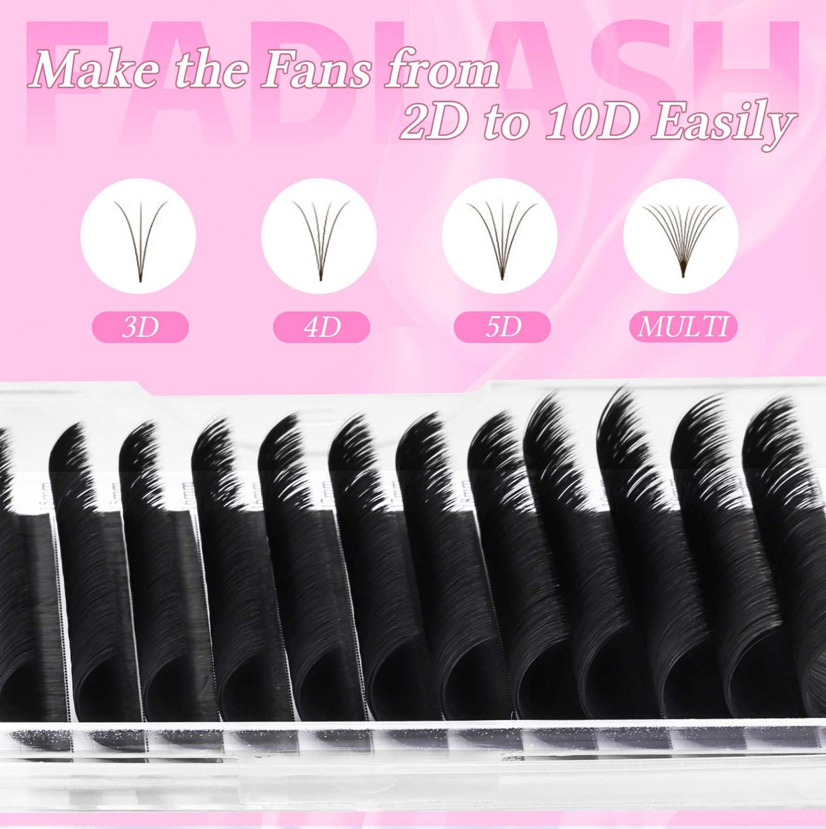 FADLASH Easy Fan Lash Extensions lash artist working