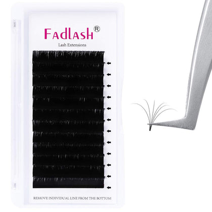FADLASH Easy Fan Lashes 0.07mm C Curl mixed tray front view