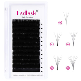 FADLASH Easy Fan Volume Lashes 0.03-B different lash lengths