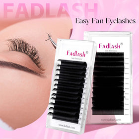 FADLASH eyelash extensions showing soft fibres